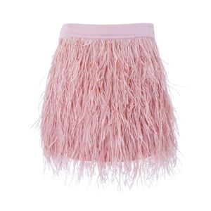 Pink Feather Skirt